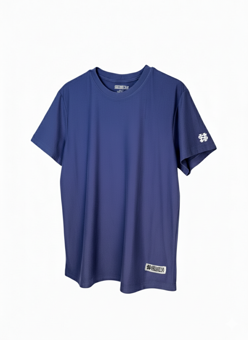 Navy Blue Fitted T-Shirt